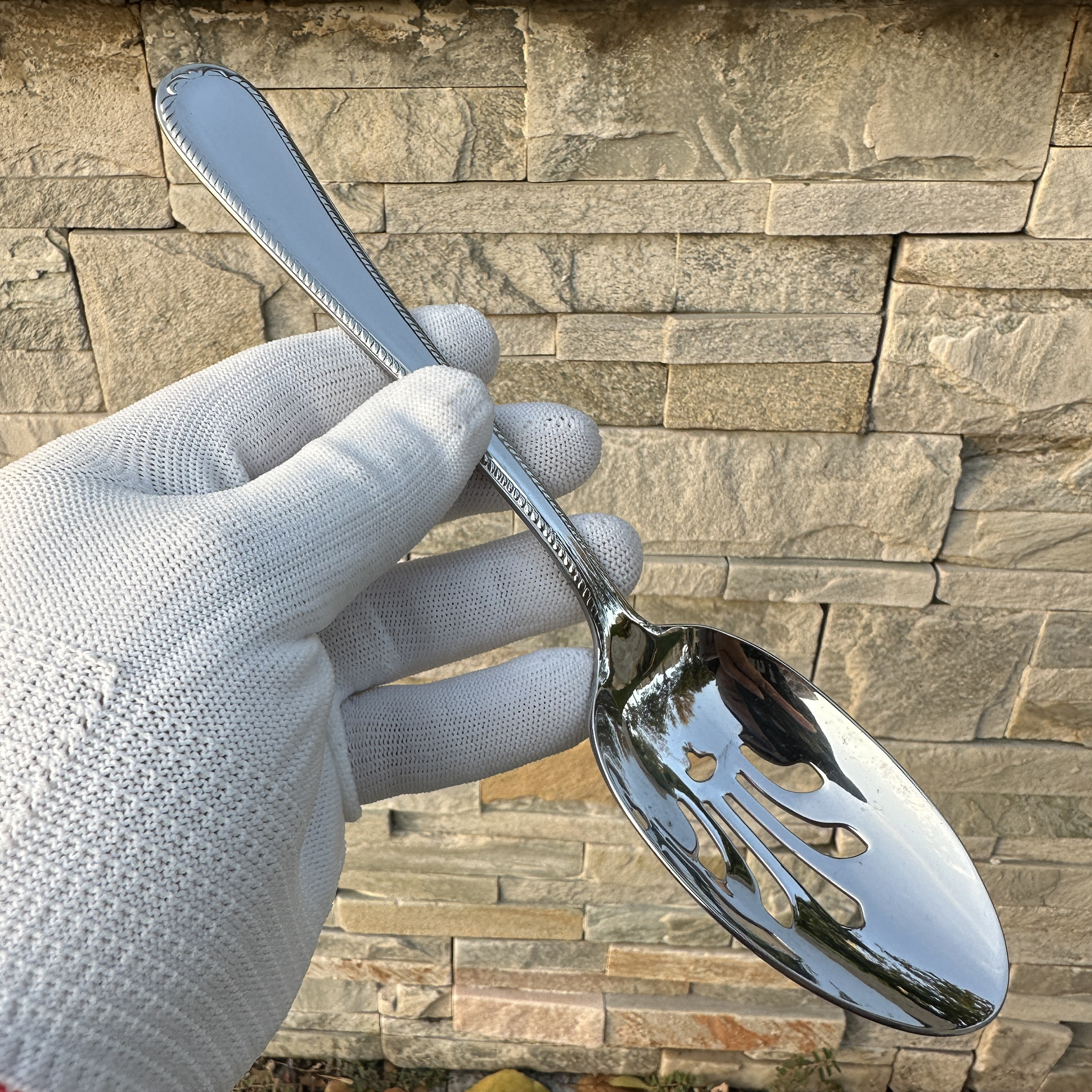 出口 18-10不锈钢西餐具火锅漏勺沙拉搅拌勺子