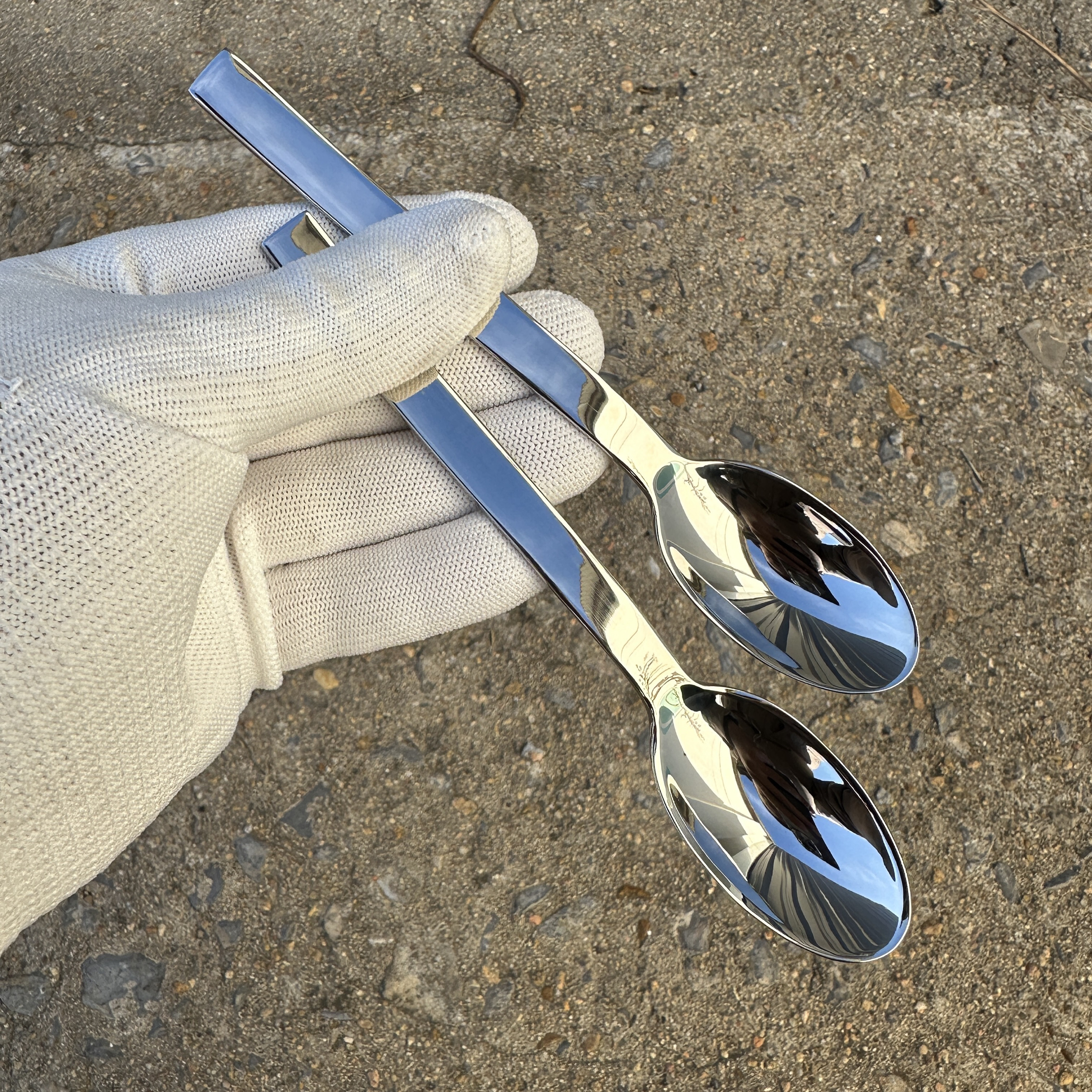 出口RIC1735 18-10不锈钢西餐具咖啡勺儿童喝汤勺子甜品甜点小勺