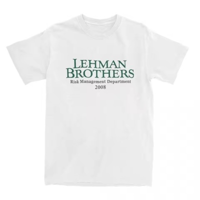 Lehman Brothers Risk Management 2008 Financial 短袖T恤男女