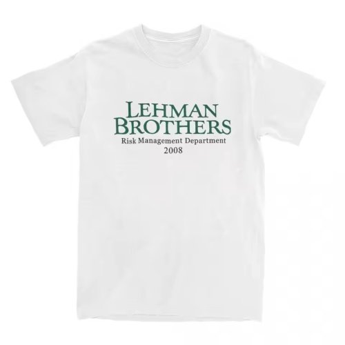 Lehman Brothers Risk Management 2008 Financial 短袖T恤男女