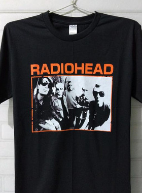 Radiohead T Shirt欧美摇滚乐队电台司令纯棉情侣短袖T恤男女上衣