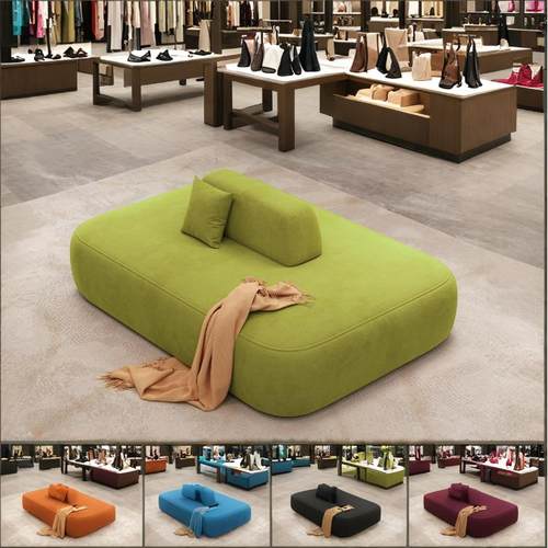 0685双面靠背沙发美容院接待洽谈