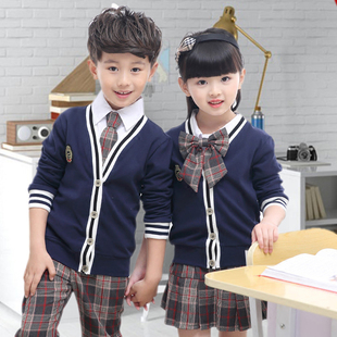 校服春秋jk制服三件套幼园园服小学生英伦风班服制定学院风