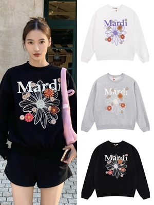 Mardi潮牌小雏菊多花卫衣女经典百搭韩国时尚明星同款休闲上衣