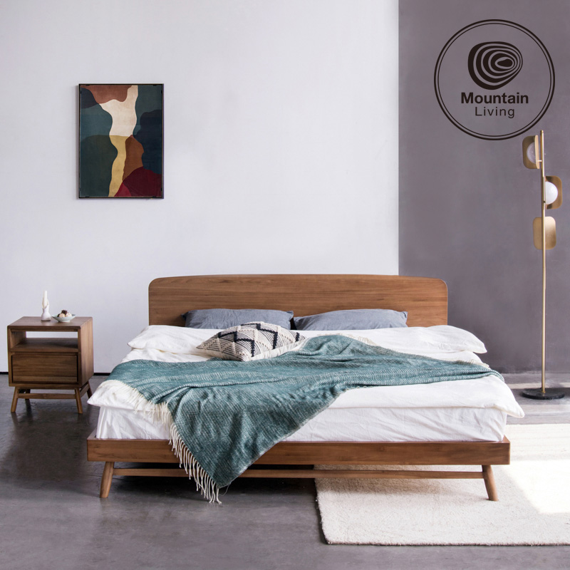 MountainLiving进口柚木实木床
