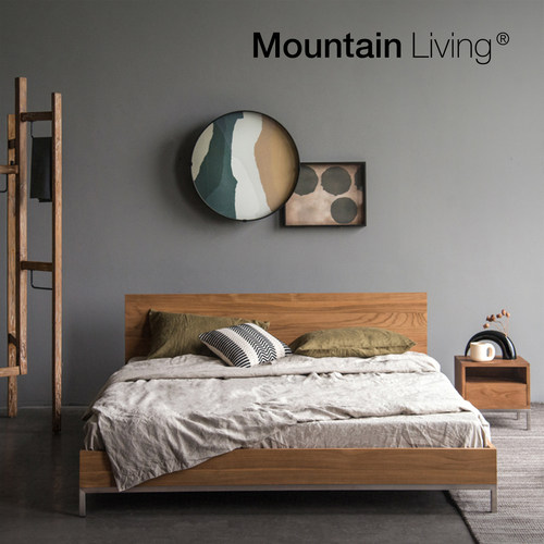 MountainLiving进口柚木实木床