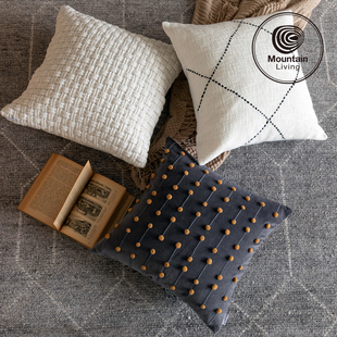 Mountainliving进口手工纯棉抱枕套客厅沙发床头靠垫靠枕腰枕睡枕