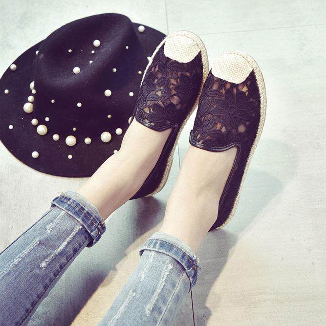 Lei mesh yarn ventilation Women's wear Casual shoes Doug shoes Women's Shoes Flat bottom Single shoes Lazy shoes Fisherman shoes White shoesin the Women's Shoes, Low shoes  category - from Buy2taobao.com to provide professional Taobao agent buy service