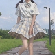 全套 套装 JK制服格裙女日系学院风格 子短裙百褶裙衬衫