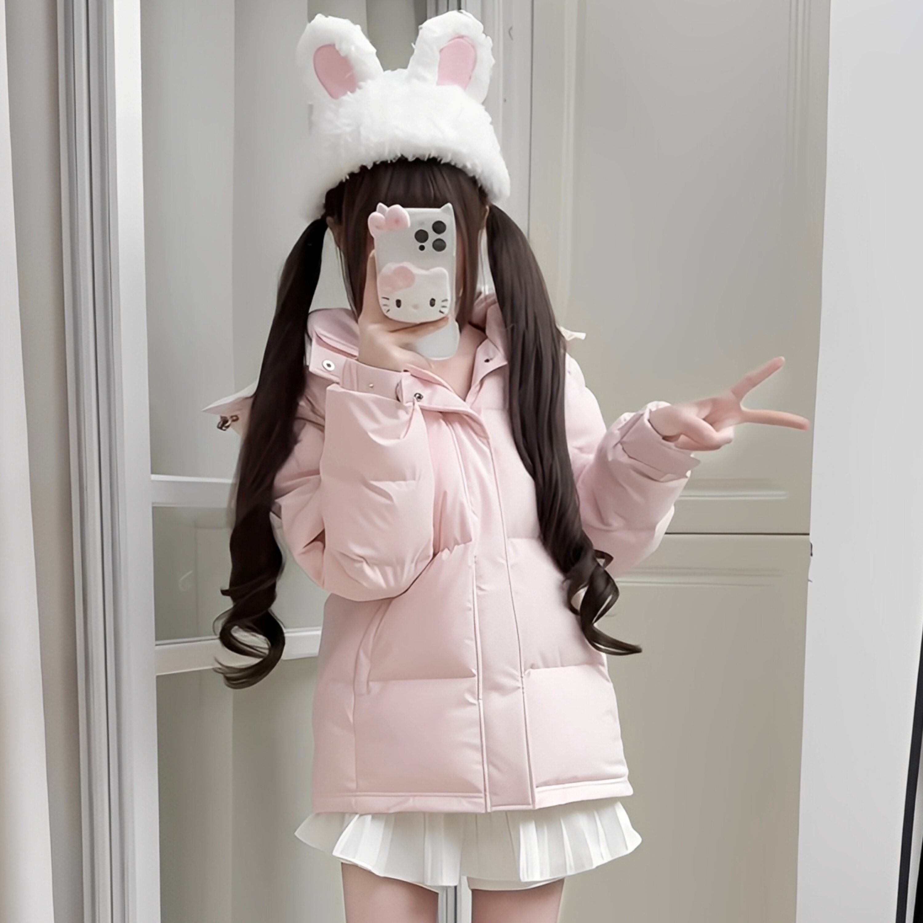 冬季2025新款粉色羽绒棉服女学院风加厚棉衣袄宽松小个子爆款外套