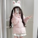 外套 粉色羽绒棉服女学院风加厚棉衣袄宽松小个子爆款 冬季 2025新款