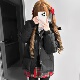 冬季 黑色羽绒棉服女学院风小个子加厚棉衣棉袄宽松外套 2025新爆款