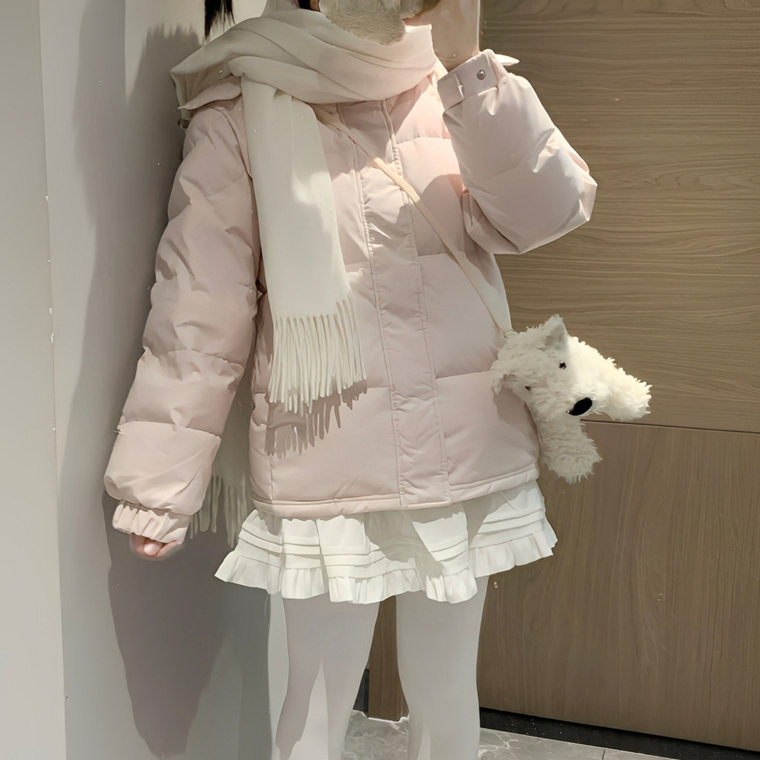 冬季学院风粉色羽绒棉服女2025新爆款棉衣袄小个子宽松加厚外套,女装/女士精品,棉衣/棉服,淘宝优惠券,粉丝福利购,淘宝优惠卷