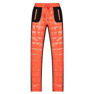 现货清仓钜惠送妈妈保暖防风中腰外穿可脱卸内胆白鸭绒羽绒裤棉裤