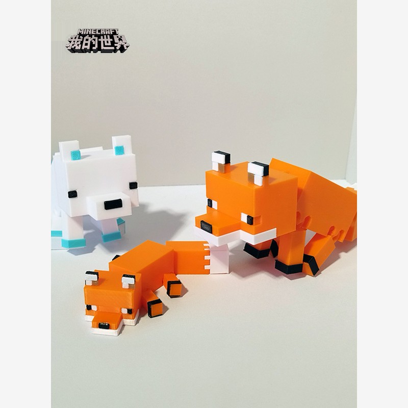 我的世界狐狸关节可动3d