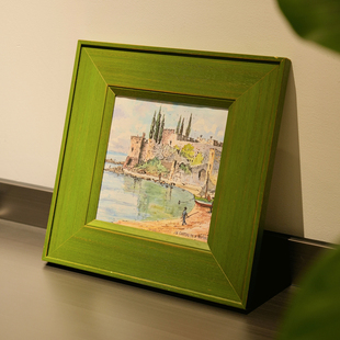 法式中古风实木画框相框油画照片客厅艺术卧室装饰画20*2016*16