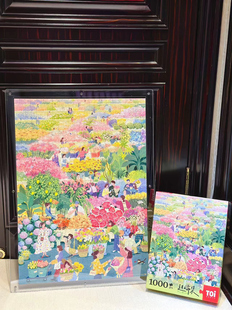 暖暖框坊TOI花市专用亚克力拼图框1000片70*50高端画框三层外框
