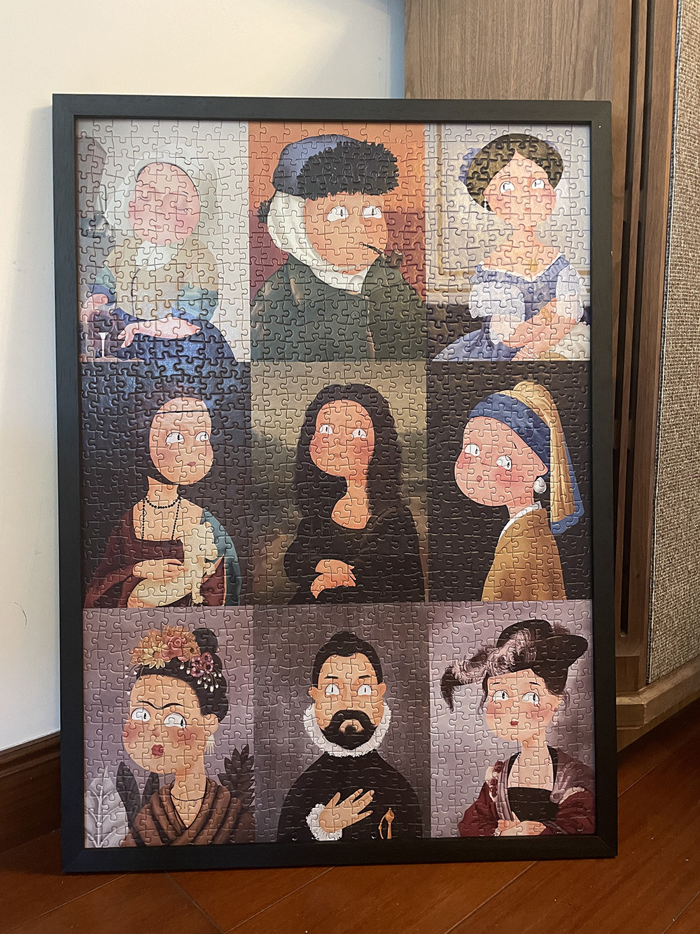 恶搞名画拼图专用相框浮裱框实木拼图框1000片50*70画框简约现代,家居饰品,相框/画框,淘宝优惠券,粉丝福利购,淘宝优惠卷