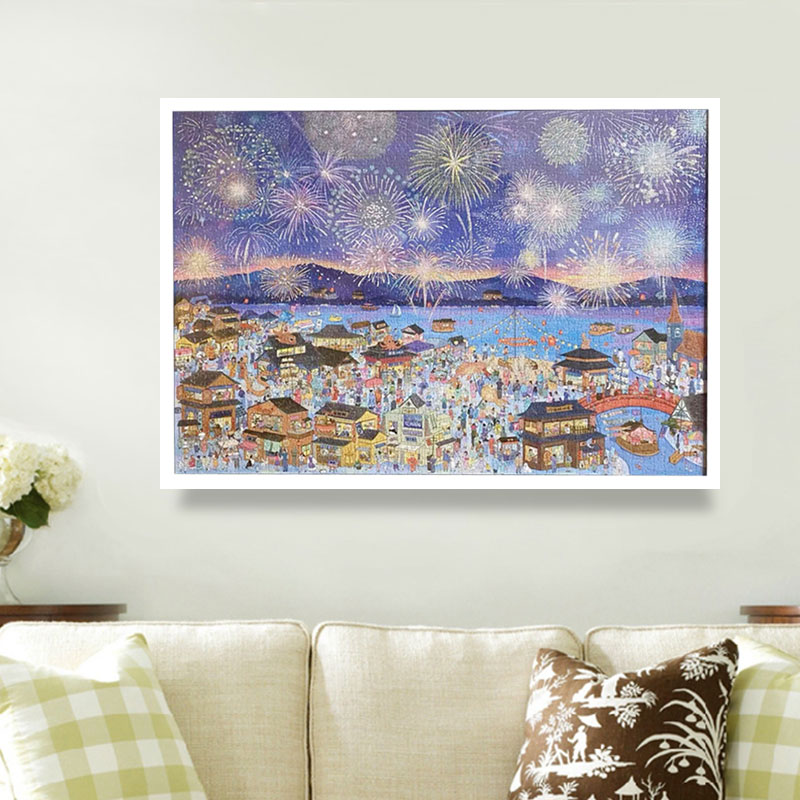 2000片拼图框实木拼图框