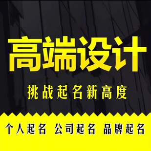 公司品牌注册取名商标起名个人改名字LOGO设计店铺命名好