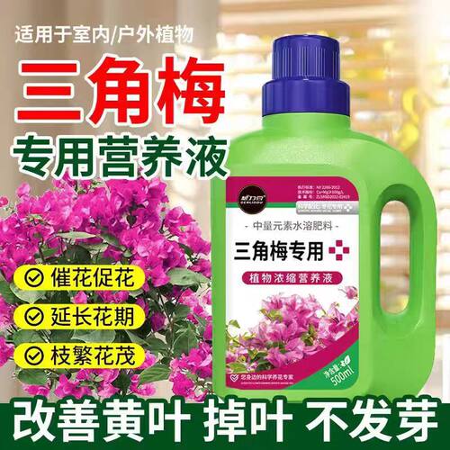 三角梅植物专用营养液花肥盆栽肥料花卉家用浓缩养花腊梅水溶黄叶