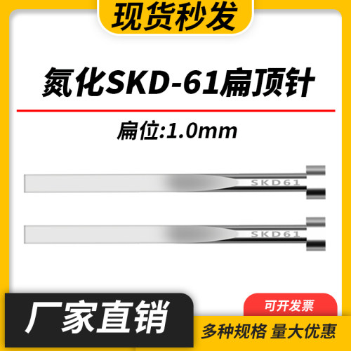 氮化SKD61扁顶针现货模具加硬顶片1*2/1*2.5/1*3/1*4/1*5/1*6/1*8