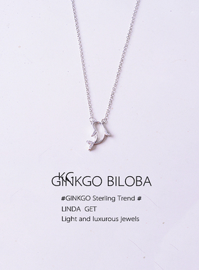 925纯银海豚小鱼ins冷淡风项链