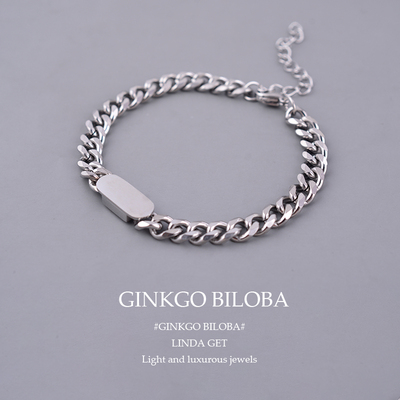 925纯银古巴手链潮ins小众设计