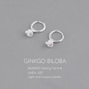 925纯银事事如意耳扣女新中式复古耳环高级感2025新款爆款耳饰ins