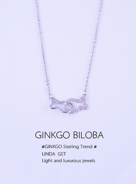 双鱼项链女款S925纯银锁骨链