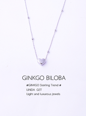 项链心形桃心爱心女夏ing冷淡