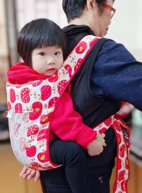 广东咩带四爪老式传统抱娃神器背小孩子背带四季通用儿童背带轻便