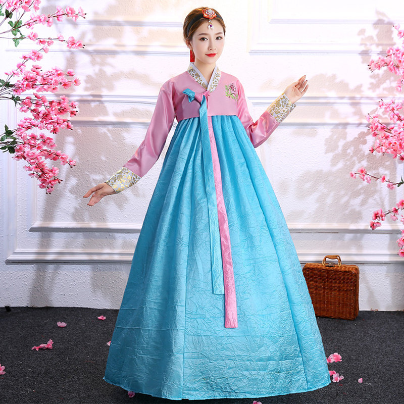 朝鲜族舞台古装女装服饰舞蹈韩服摄影民族写真礼服服装裙子长裙
