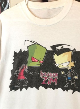 外星入侵者INVADER ZIM美式哥特风高街潮牌短袖T恤男vintage半袖