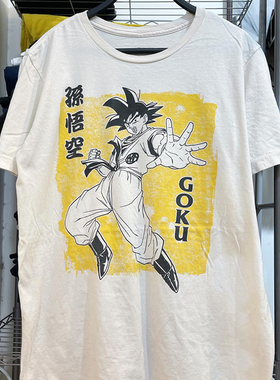 Son Goku孙悟空七龙珠系列经典动漫潮牌短袖T恤cec美式情侣款半袖
