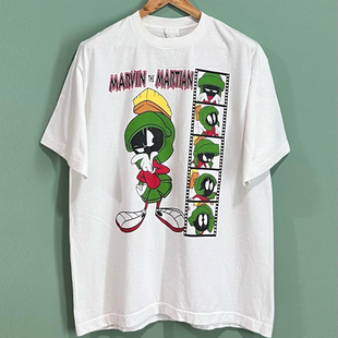 Marvin the Martian火星人马文经典动画短袖T恤vintage美式半袖潮