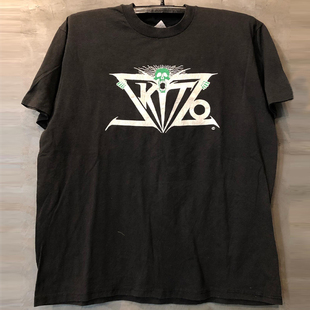 摇滚金属乐队vintage古着ins超火潮流短袖 T恤宽松oversize个性
