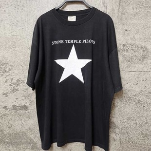 Stone Temple Pilots石庙向导乐队cec美式摇滚风短袖T恤复古潮tee