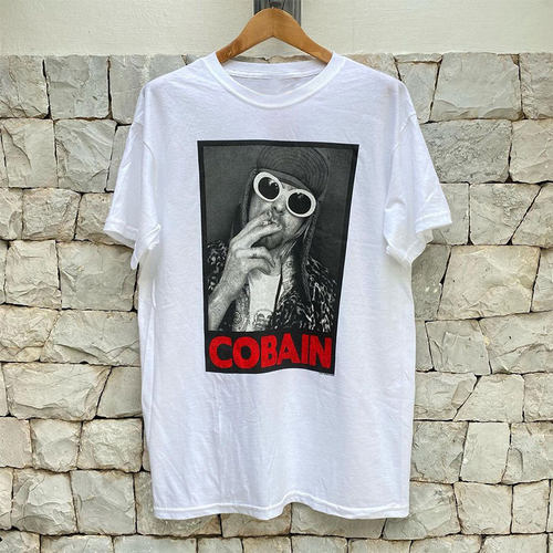 Kurt Cobain科特柯本Nirvana涅槃天使乐队摇滚punk短袖男女T恤潮