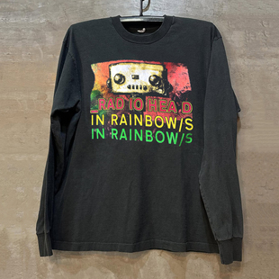 Radiohead电台司令乐队周边美式摇滚复古风印花长袖T恤情侣款卫衣
