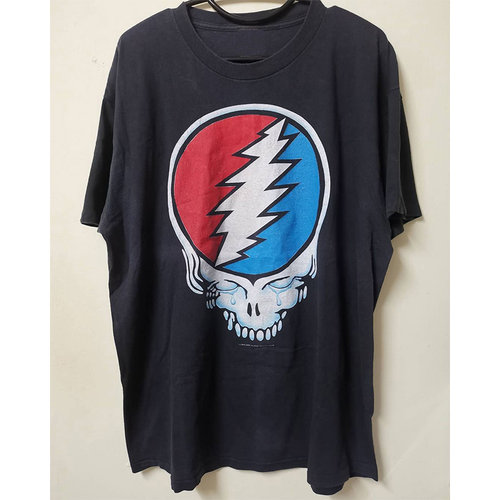 朋克摇滚Grateful Dead感恩而死乐队纯棉宽松t恤美式高街潮牌短袖