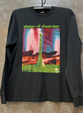 Vision of Disorder复古摇滚长袖T恤美式潮牌印花高街男女款上衣