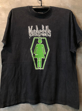 Murderdolls重金属朋克摇滚乐队潮牌短袖 vintage古着重磅棉T恤潮