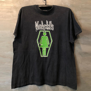 Murderdolls重金属朋克摇滚乐队潮牌短袖 vintage古着重磅棉T恤潮