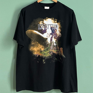 Led Zeppelin齐柏林飞艇乐队同名专辑短袖T恤chic嘻哈美式半袖潮