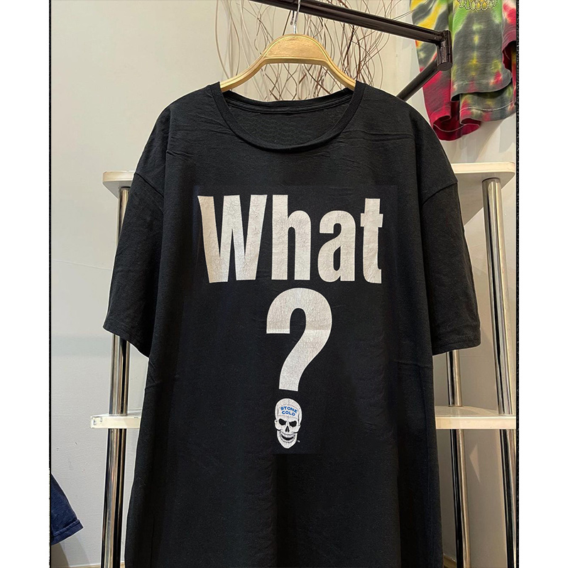 德州响尾蛇冷石摔跤手美式复古硬汉风短袖T恤潮牌街头半袖男tee