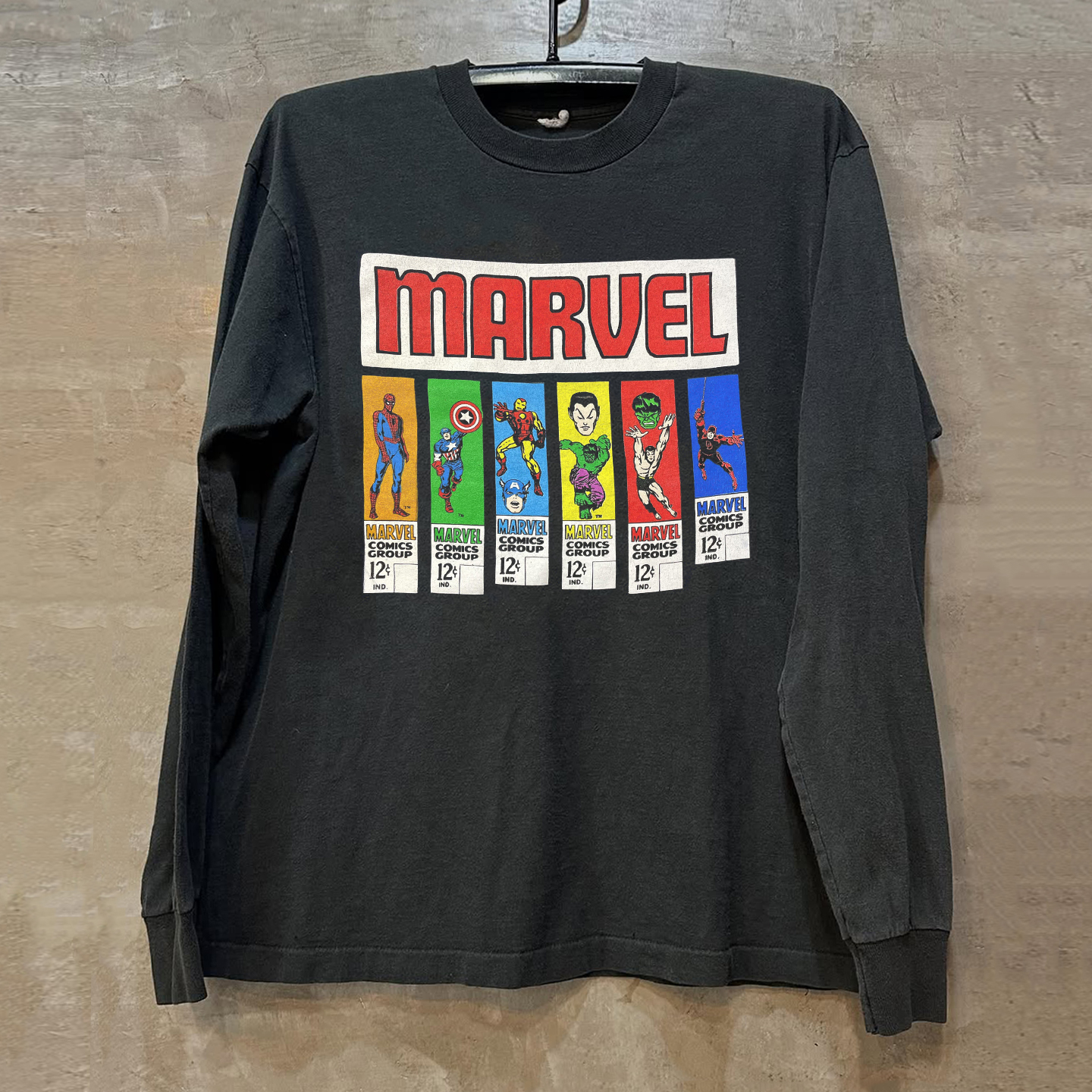 Marvel漫威美式长袖T恤情侣卫衣