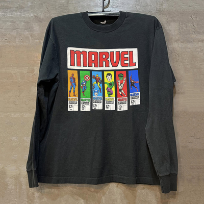 Marvel漫威美式长袖T恤情侣卫衣