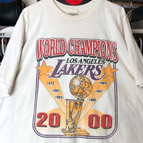 ins超火湖人队2000美式潮流短袖