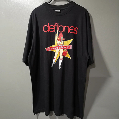 亚声调乐队美式重磅棉慵懒风半袖